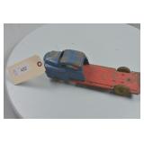 Marx Blue Truck, Red Frame Metal Wheels