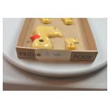 Yellow Duck Chalkware Plaques