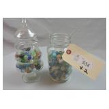 Atlas mason and Christmas Jar of Marbles