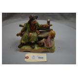 Lefton China Hand Painted 02243 Park Bench Scene