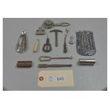 Juice Harp, Morton Salt Pencil Clip, Victrola Need