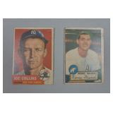 TOPPs Joe Collins & Henry Majeski Baseball Cards