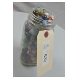 Atlas Mason Jar of Marbles