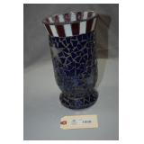 Red White and Blue Themed Flower Vase