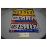 Ohio Bicentennial License Plates 1803 - 2003