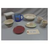 Longaberger Pottery, Fine China & 25 Ann. Blue Cup