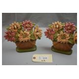 Longaberger Col. Club Basket of Flowers Door Stops