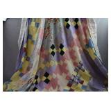 Machine Sewn Patchwork Quilt 80' x 82'