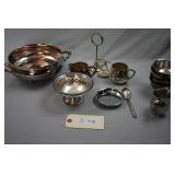 Cheshire Serving Bowl & Wm Rogers Cream n Sugar