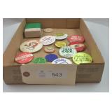 Advertising Buttons, B&O, Longaberger, OSU & More