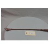 Antique Braided Leather & Wire Wrap Horse Whip Equ