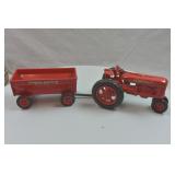 Farmall H & McCormic Deering Wagon Rubber Toys