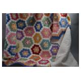 Grandmothers Flower Garden Quilt 87' x 68'