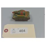 Vintage Tin Litho Friction Toy Tank