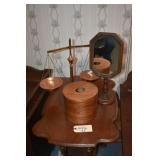 Balance Scales, Shaker Box and Mirror