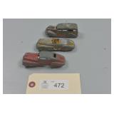 Tootsie Toy Lot of 3 Cars