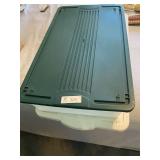 2 Plastic Storage Bins  10.5 & 8.5 Gal
