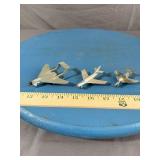 3 pcs; Metal Dinky Toys, Sea Vixen England, Meccan