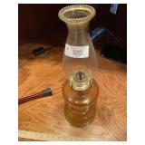 Glass Oil Lamp 19"H