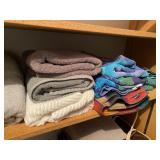 2 Shelves Wash Cloths, Bath towels & Carry on Bag