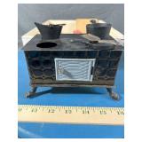 Miniature Cast Iron Stove, Cracker/Biscuit Boxes