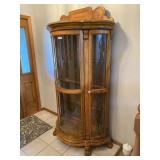 Curio Cabinet w Light and Glass Shelves 18"Dx42"