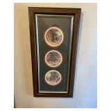 2 Framed Prints 11.5"x23.25"