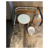 Toilet Safety Rail, Shower Stool & Wastebasket