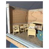 Vintage Miniature Room Box w/Furniture