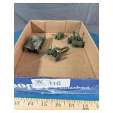 4 pcs; Metal Dinky Toys, (1 pc dmg)
