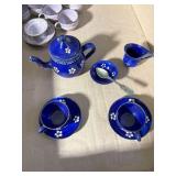 2 Sets Doll Dishes; Tea Kettles, Cream an d Sugar,