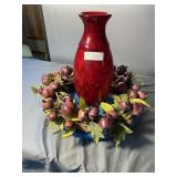 "Darlington Little Gem" Vase& Apple Wreath
