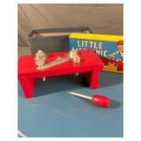 Little Mechanic Milton Bradley Vintage Tool Bench