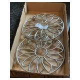 2 Metal Trivets