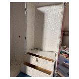 Vintage Doll Clothes Trunk 25"Hx12"Wx12"D (mino