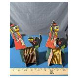 Pair Vintage Halloween Acordian Noise Makers