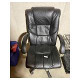 Black Office Swivel Desk Chair w Arms