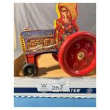 Vintage Pull Toy Tractor Gong Bell Mfg Co East Ham