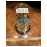 Glass enclosed Clock 13"H