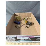 Miniature Doll Furniture; Radio, Birdhouse, Perfum