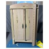 Vintage Wood Doll Armoire
