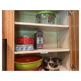 Food Network Bowl, Strainer, 3 Decorative Tins, Mi