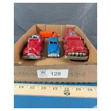 4 Metal Toy Vehicles; 2 Hubley Kiddie Toy (pcs mis
