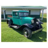 1931 Ford Model A Pickup Truck Turquoise