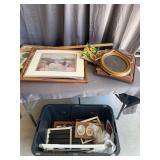 Vintage Picture Frames and Wall Art Assortment Lot