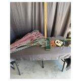 Holiday Snowman Wooden Garden Stake and Candy Cane