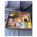 Assorted Vintage Dollhouse Furniture and Miniature