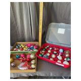 Vintage Glass Christmas Ornaments and Tree Topper