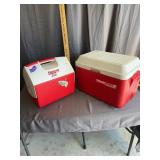 Vintage Coleman PolyLite 40 and Igloo Playmate Eli