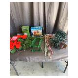 Assorted Christmas Holiday Wreath Lights and Lawn